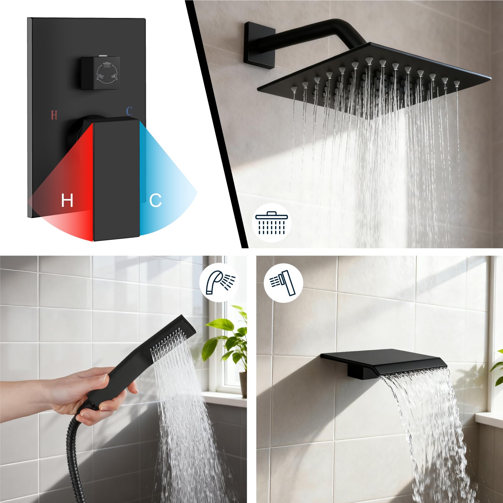 Midanya wall mount kit fits standard plumbing for easy retrofits
