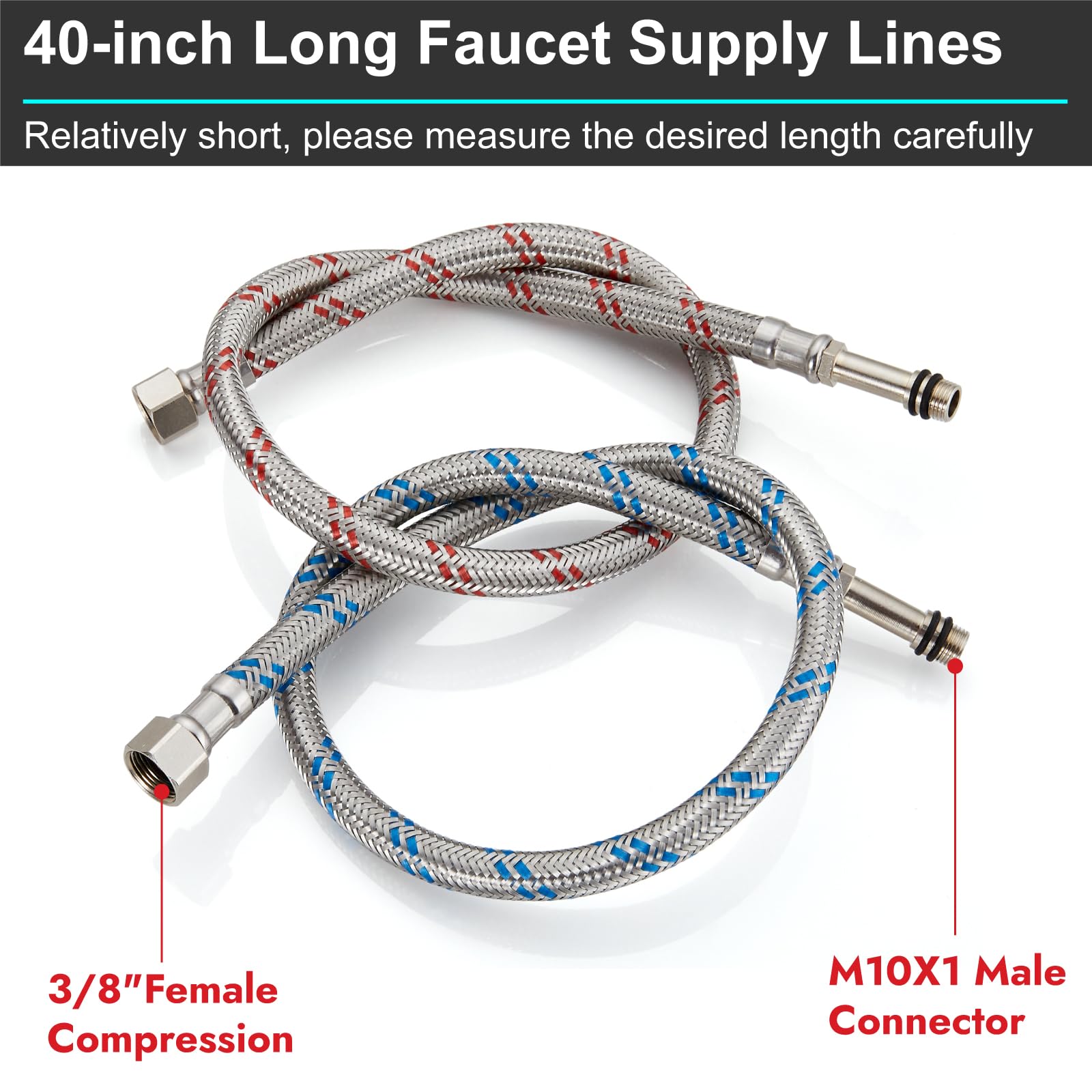 Midanya SUS304 braid construction highlights strength and durability