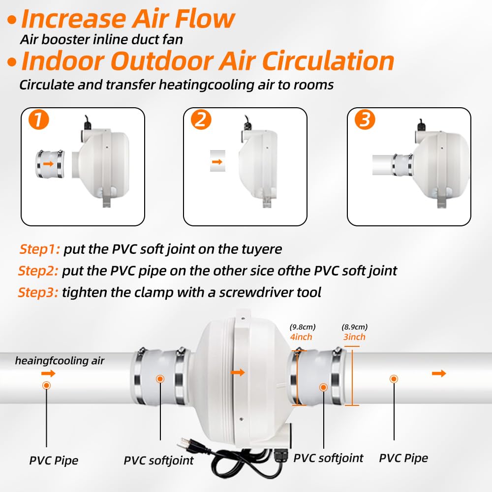 MIDCVFRUN quiet operation minimizes noise in living areas.