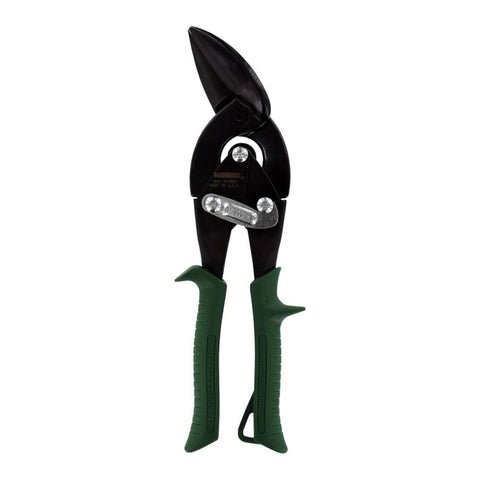 Midwest Snips Blackout right-cut offset aviation snip ready for straight and curved cuts.