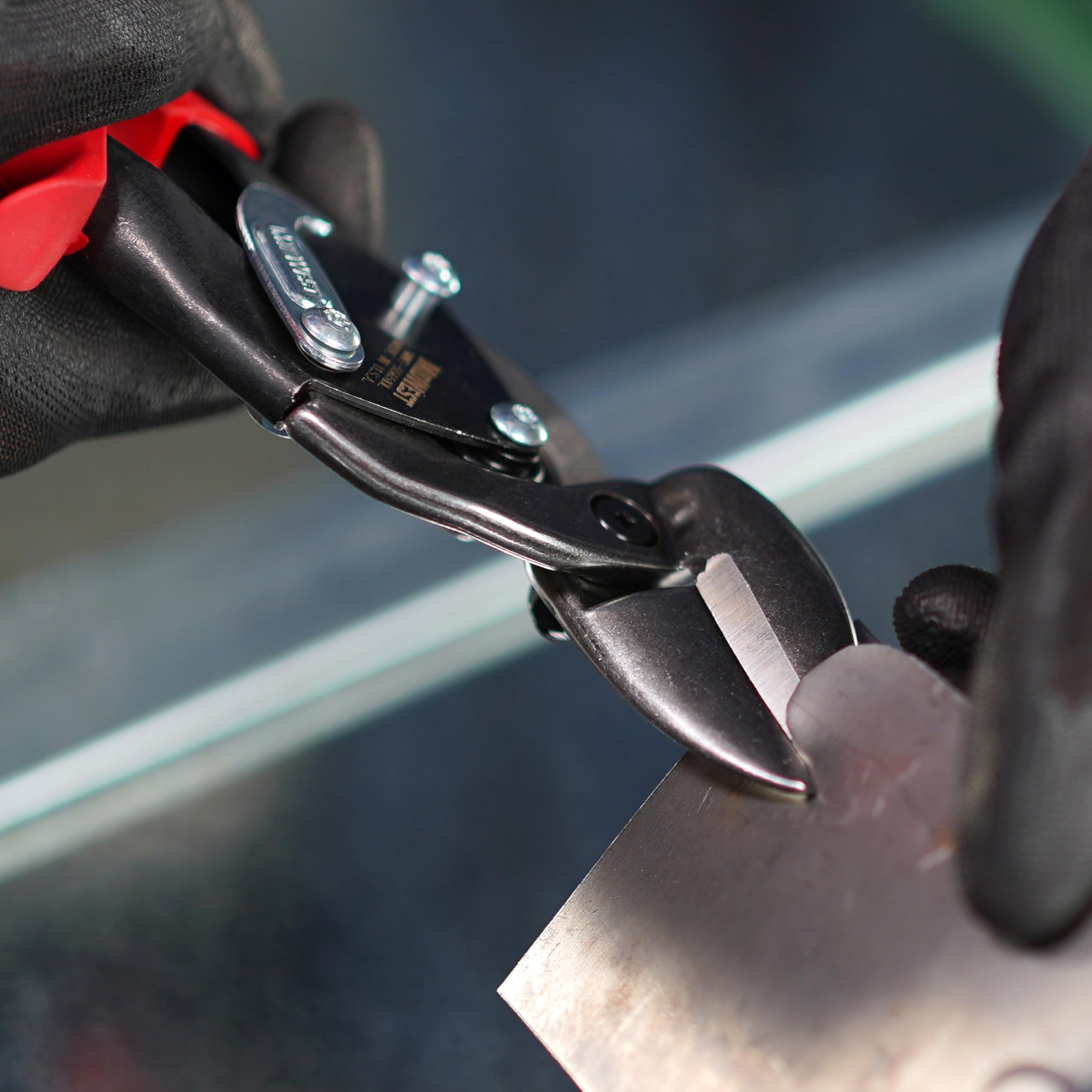 Midwest Snips Kush'N-Power grips in action provide slip-free comfort.