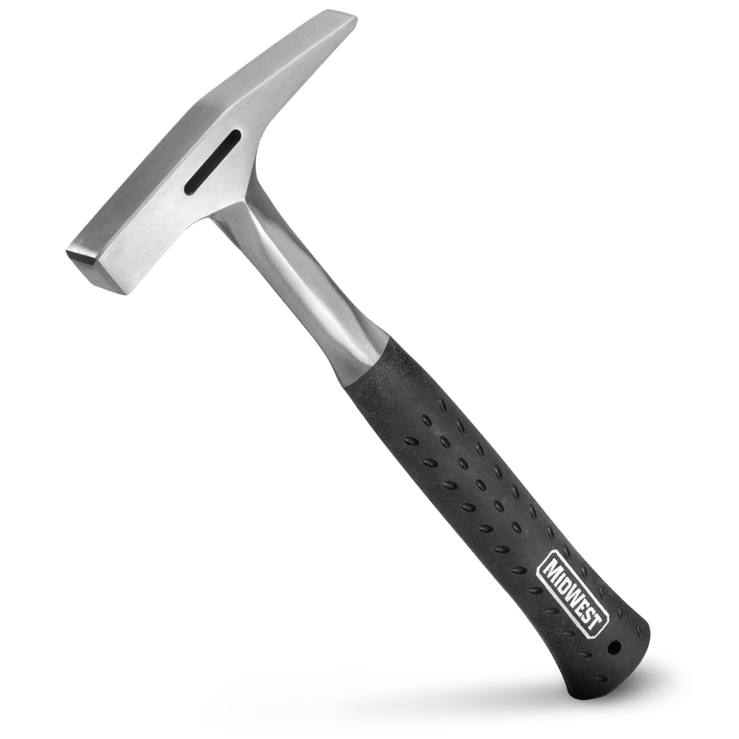 Midwest Snips MWT-18A cleat-slot design for quick duct cleat bending.