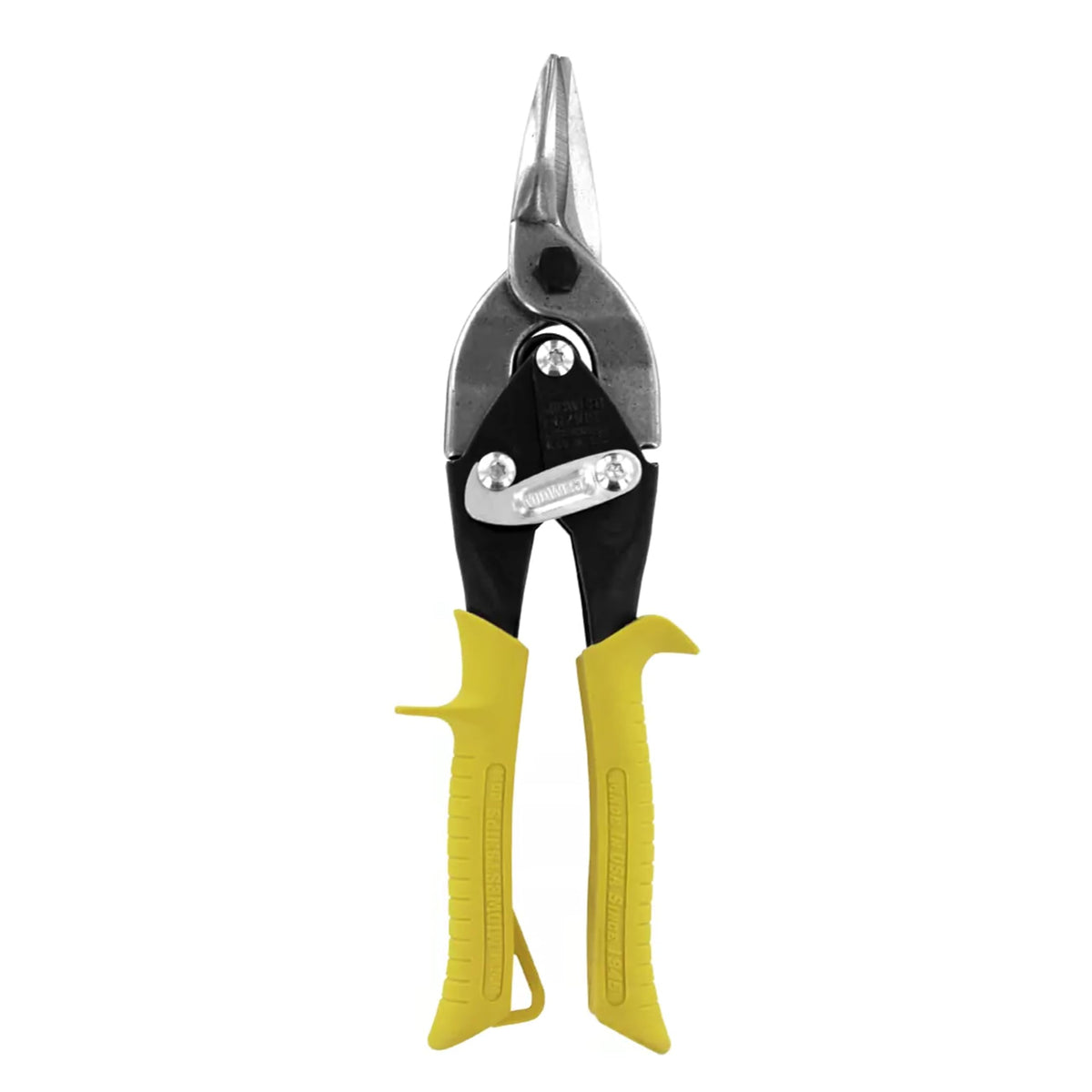 Midwest Snips straight-cut aviation snip with forged blades for precise tin cutting.