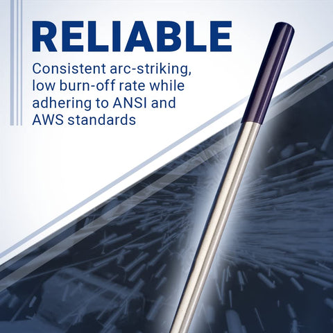 Midwest Tungsten Service 3/32 TIG electrodes in welding setup demonstrate versatile AC/DC use