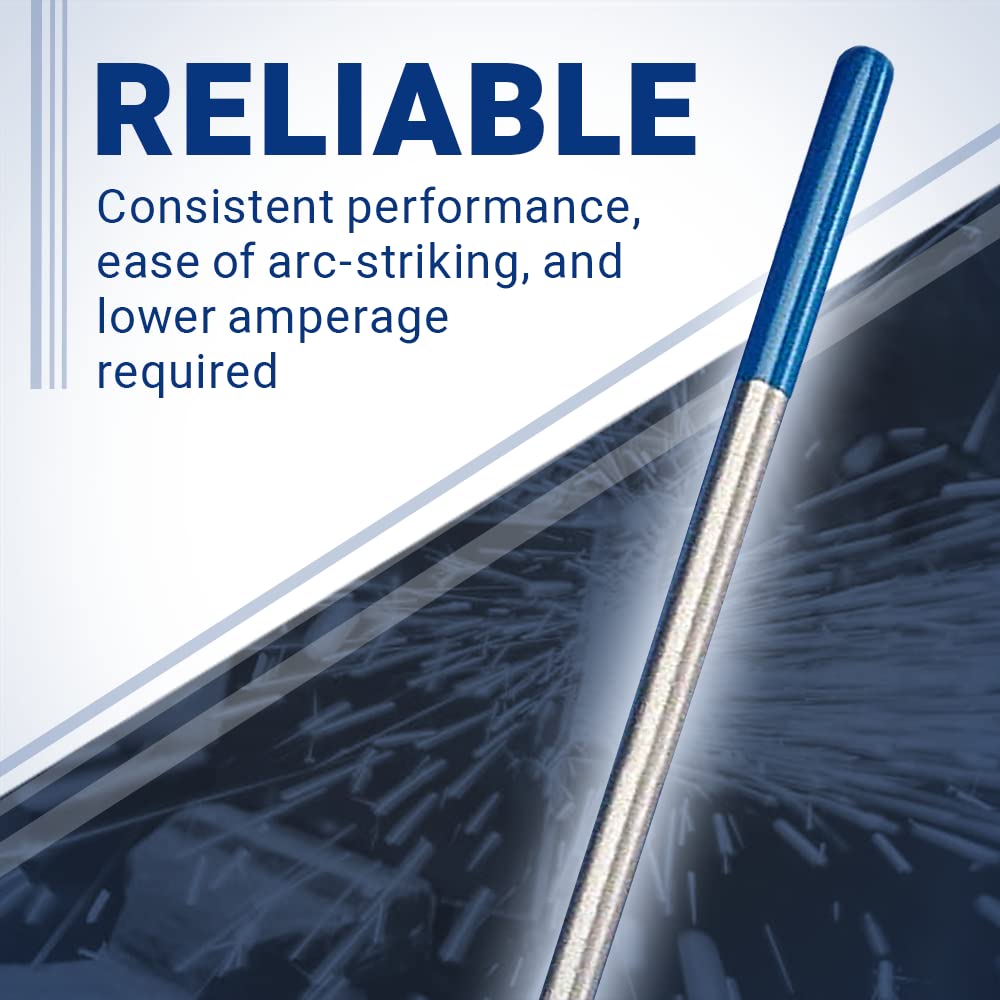 USA-made electrodes by Midwest Tungsten Service with robust support.