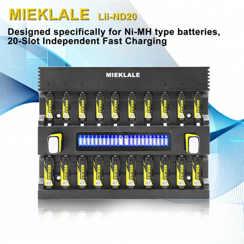 MIEKLALE charger rear panel with venting and power input.