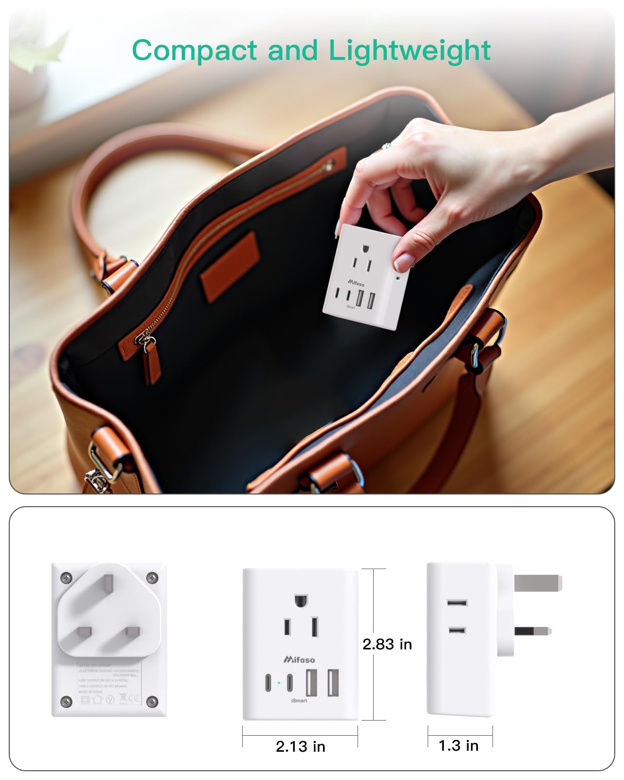 Mifaso compact travel accessory fits in luggage