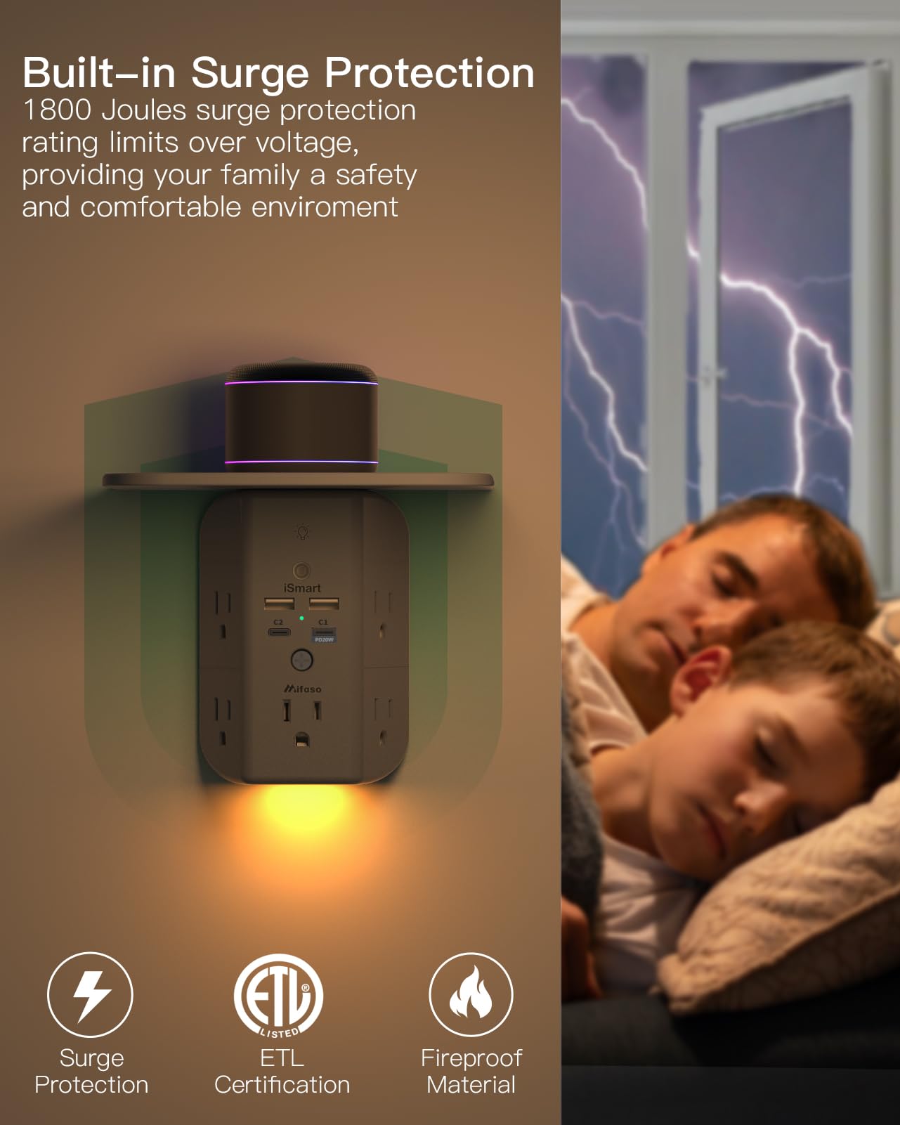 Mifaso PD20W USB-C PD 20W charger speeds up charging safely.
