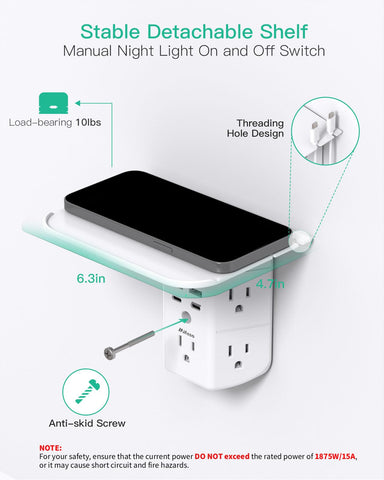 Mifaso wall-mount-ready extender shown mounted for clutter-free setup