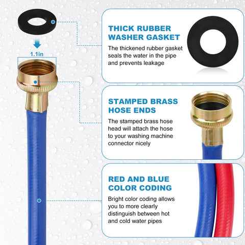 MIFLUS color coded hot cold hoses for quick setup