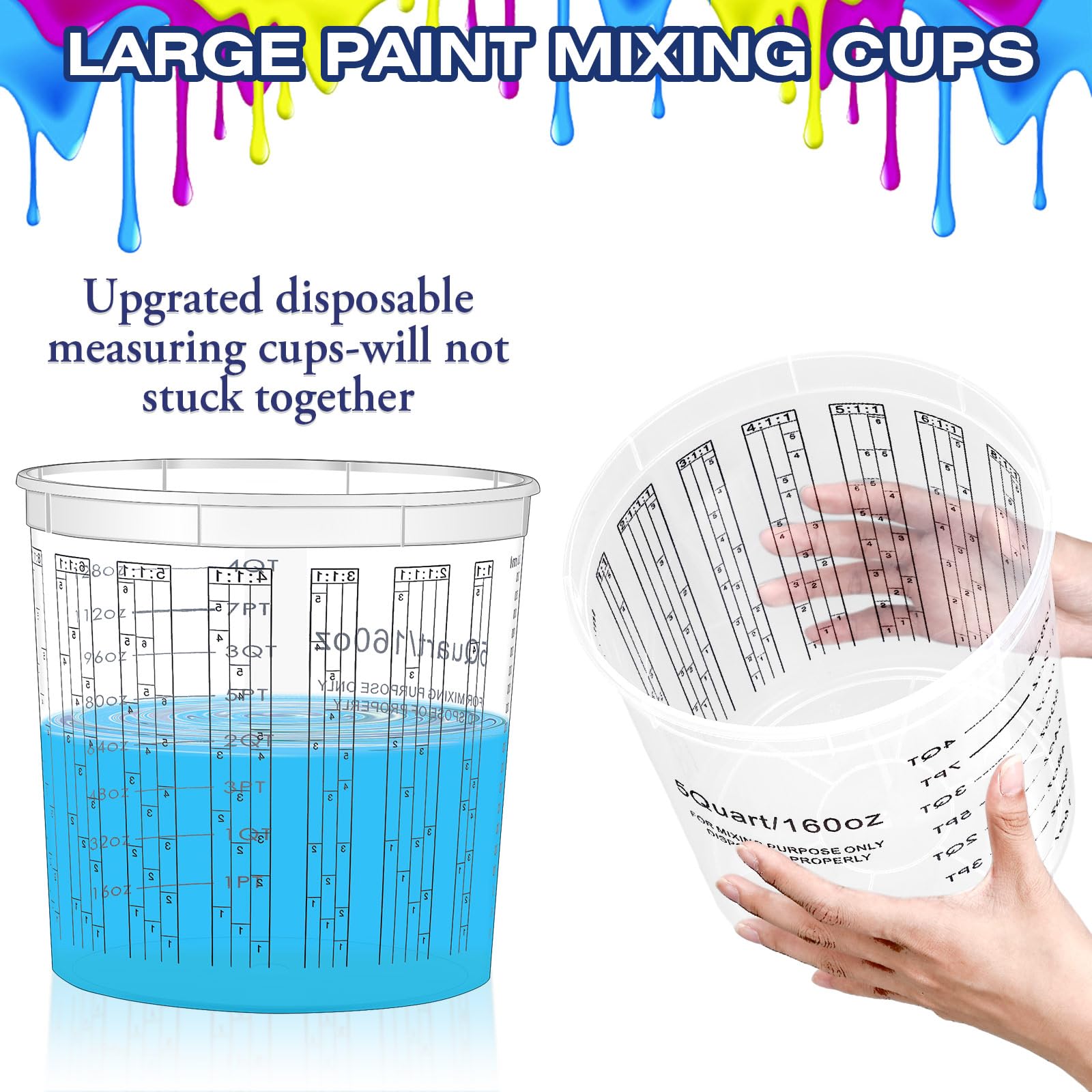 Mifoci durable plastic cups with lids for mess-free storage.