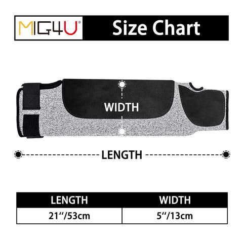 Mig4U yard-work sleeve protects forearms from scratches while pruning thorny plants.