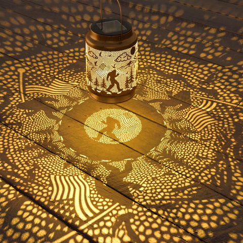 Miggley Bigfoot solar lantern weatherproof design endures rain and sun.
