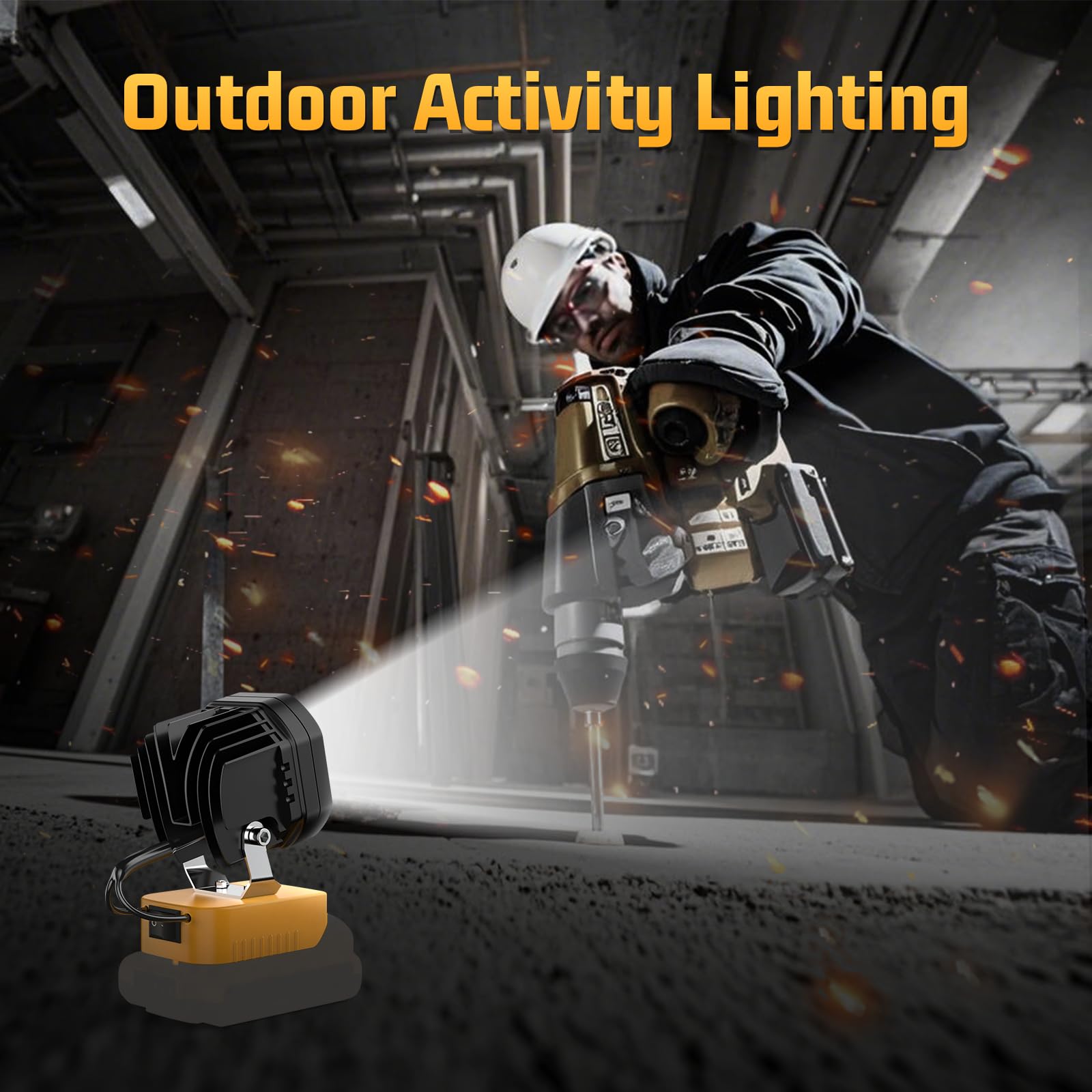Mightrench 40W LED work light for bright, detailed task lighting.