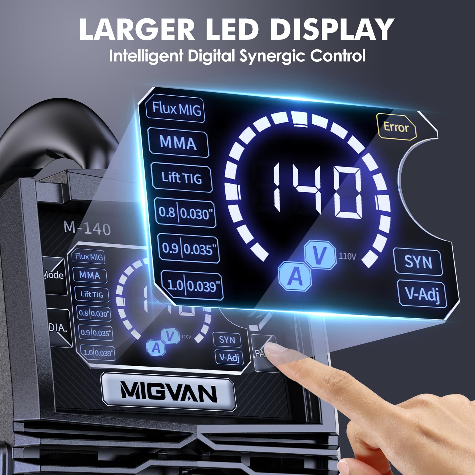 Migvan M-140 portable design, lightweight and easy to transport.