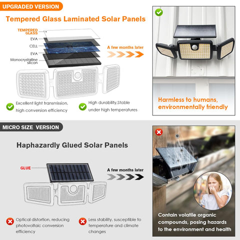 MIHANI 2500 lumen brightness for clear driveway and step lighting