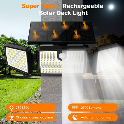 MIHANI 3-pack outdoor solar lights ready to light multiple spots