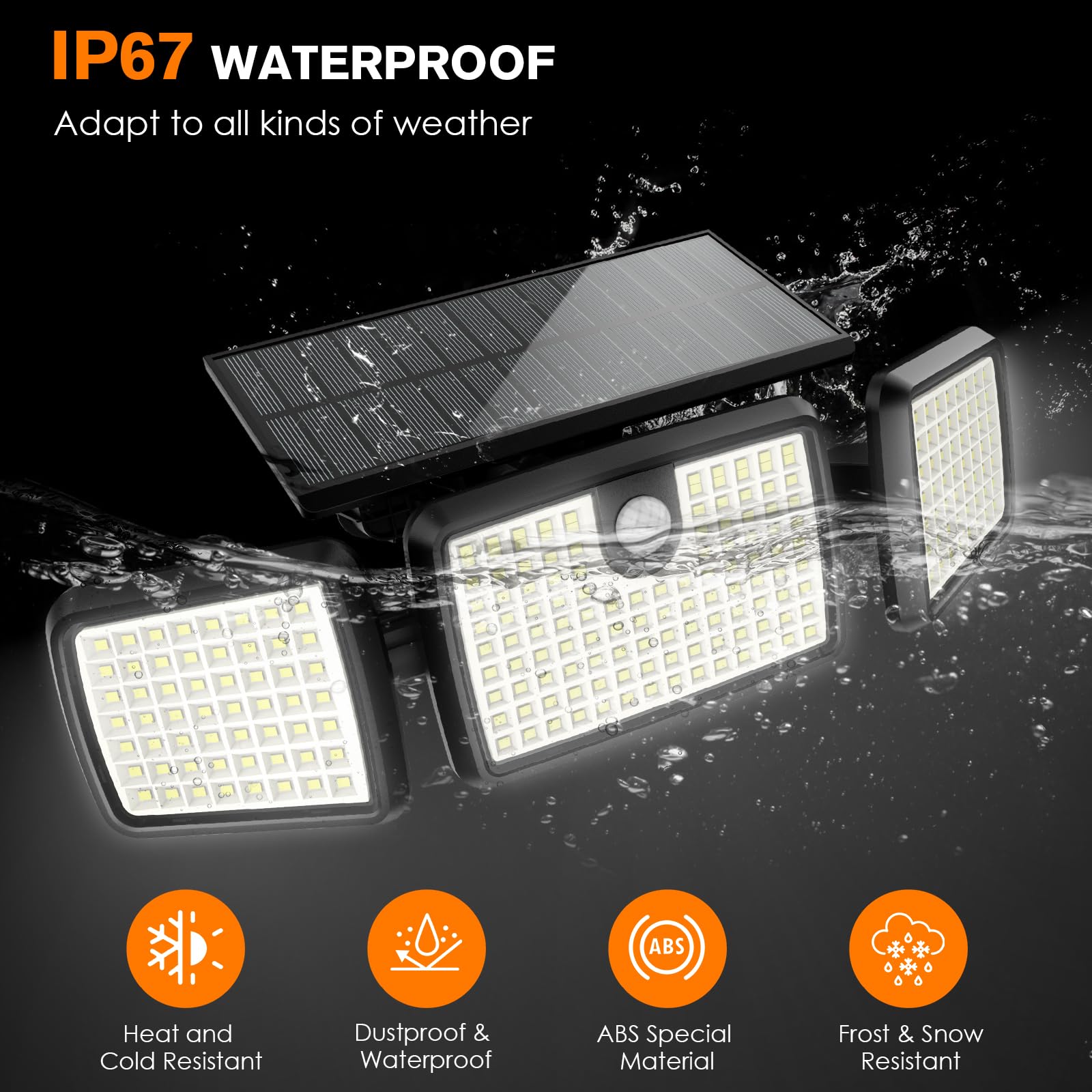 MIHANI IP65 weatherproof outdoor light withstands rain and snow