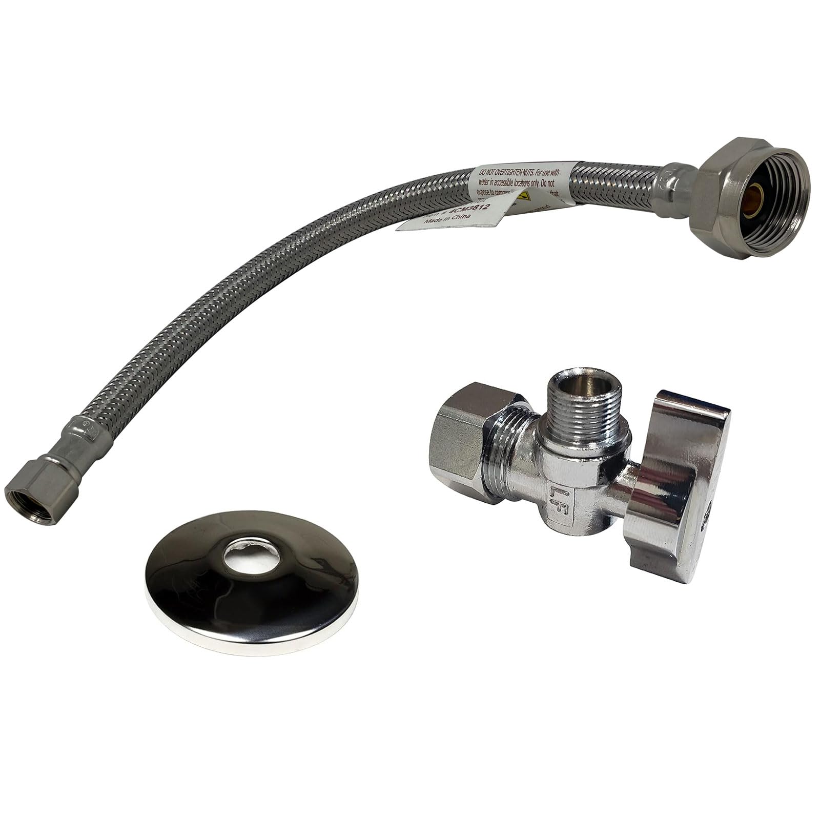Miiflex complete toilet set valve with 12 NOM inlet and 3/8 outlet for reliable shut-off.
