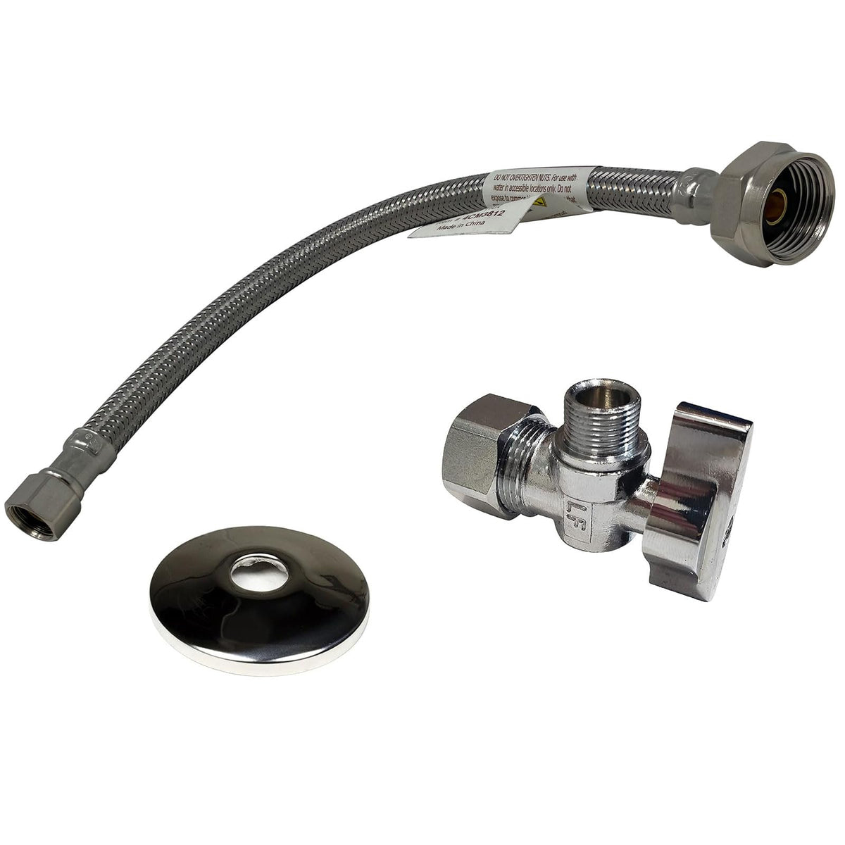 Miiflex complete toilet set valve with 12 NOM inlet and 3/8 outlet for reliable shut-off.
