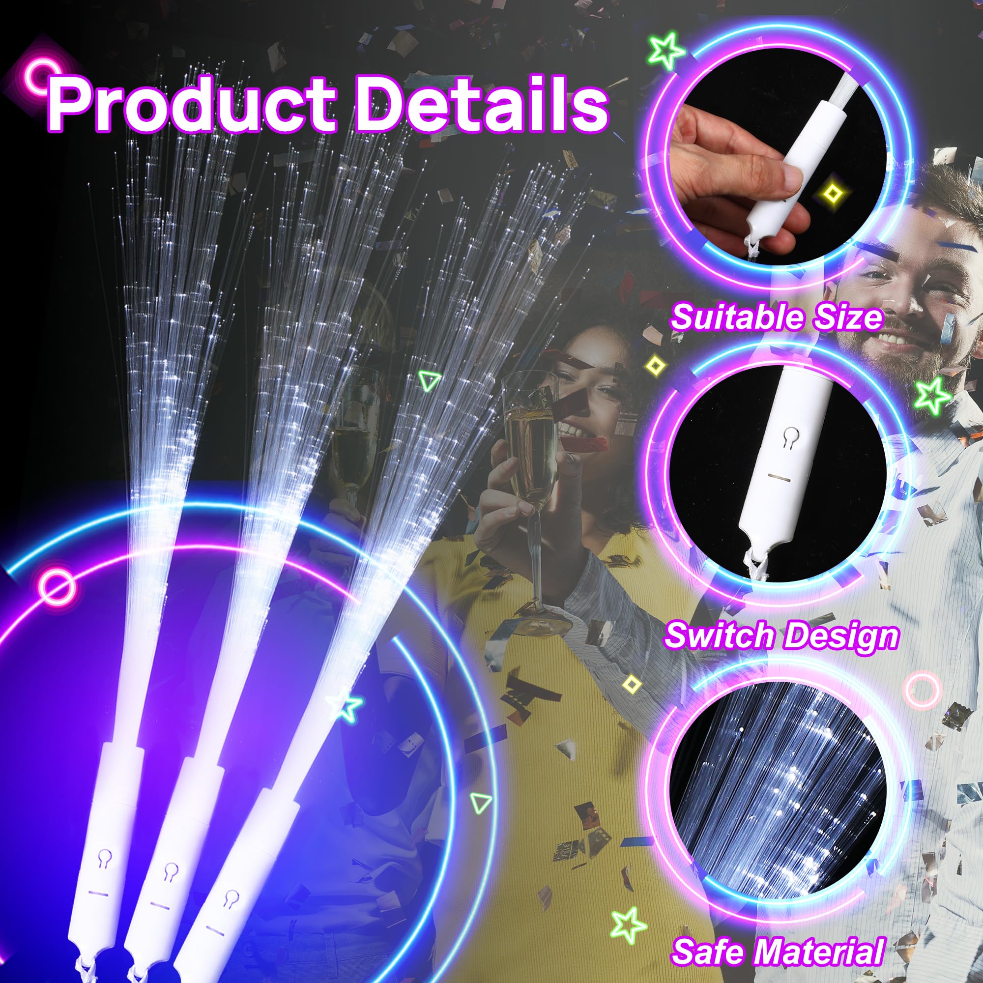 Miikoul wedding party favor wands brighten reception or aisle moments