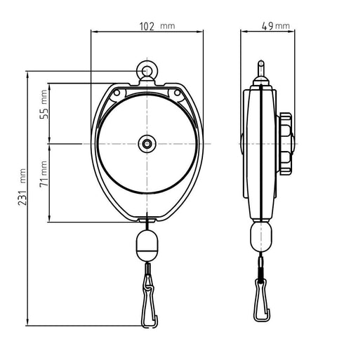 Mijin Tigon lightweight tool suspension reduces effort and improves accuracy.