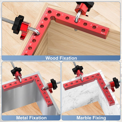 Mikego four clamps in plastic box for organized storage