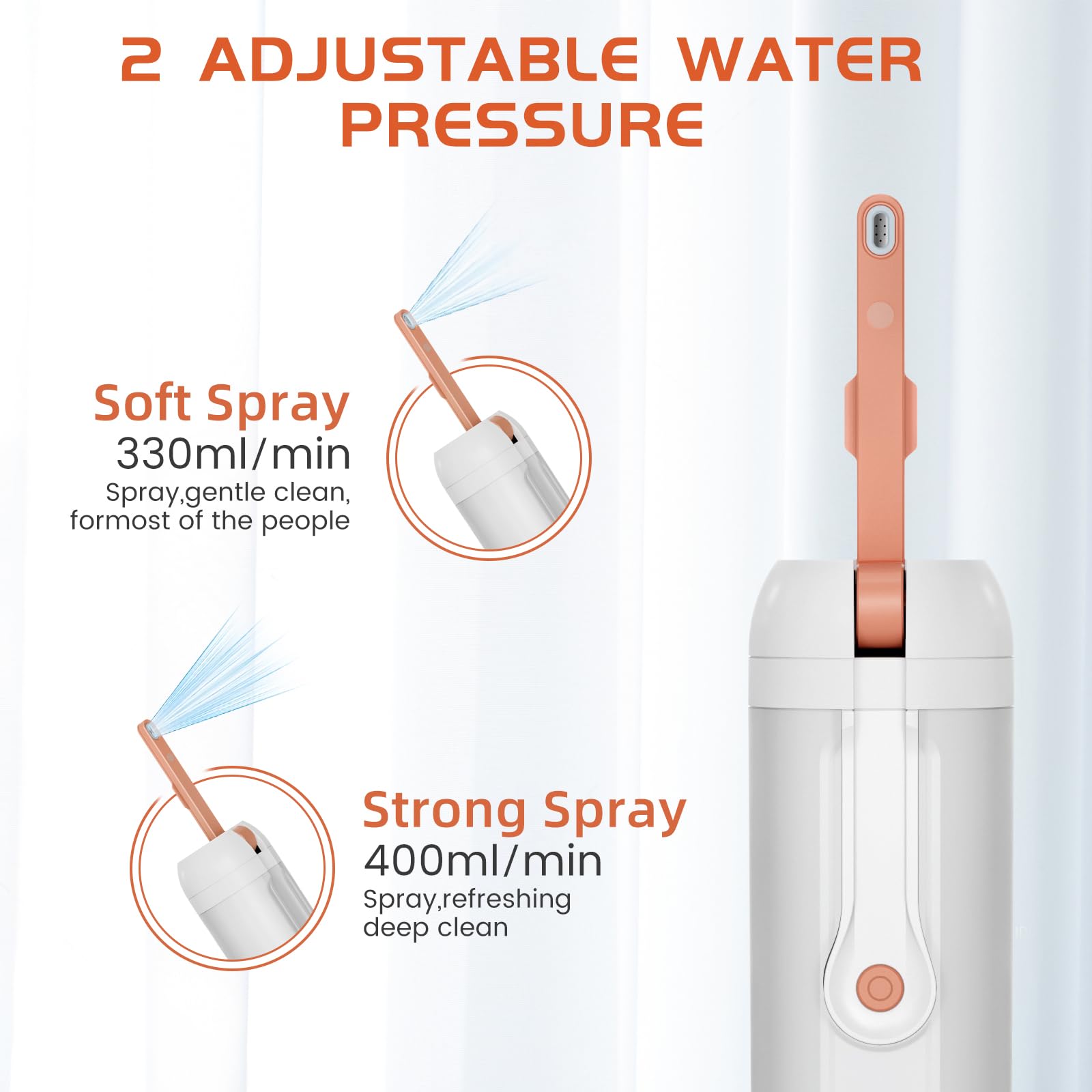 MIKESIER 180-degree spray head enables complete cleansing in any position