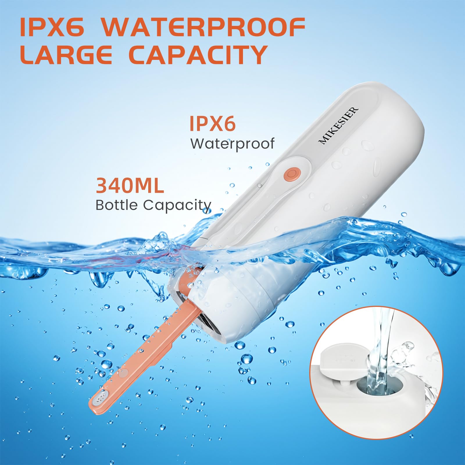 MIKESIER foldable travel bidet fits easily in luggage