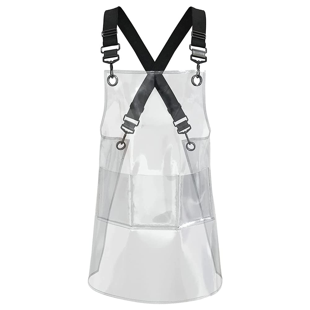 MIKI WELL cross-back apron with 3 pockets for organized tools and quick access