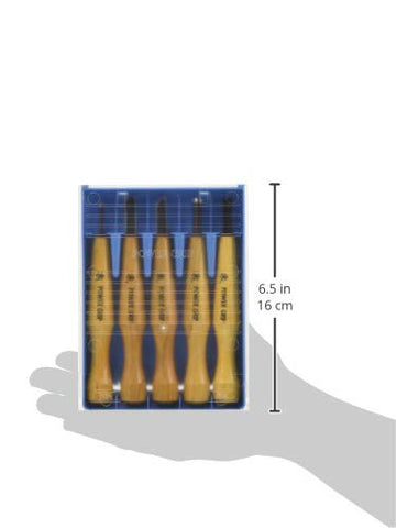 Mikisyo Hamono power grip chisel set with sharp precision edges for detailed carving.