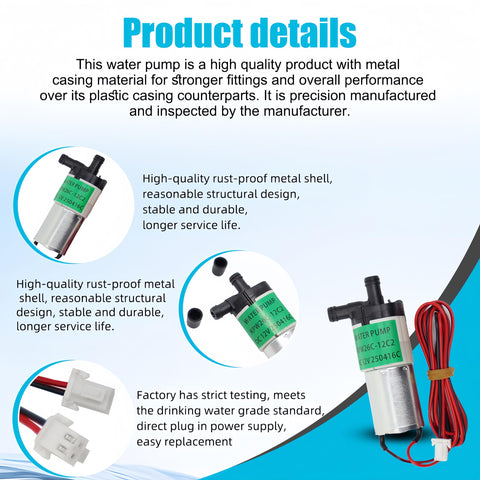 Mikjiik KPW26C-12C2 pump operates quietly for home and office use