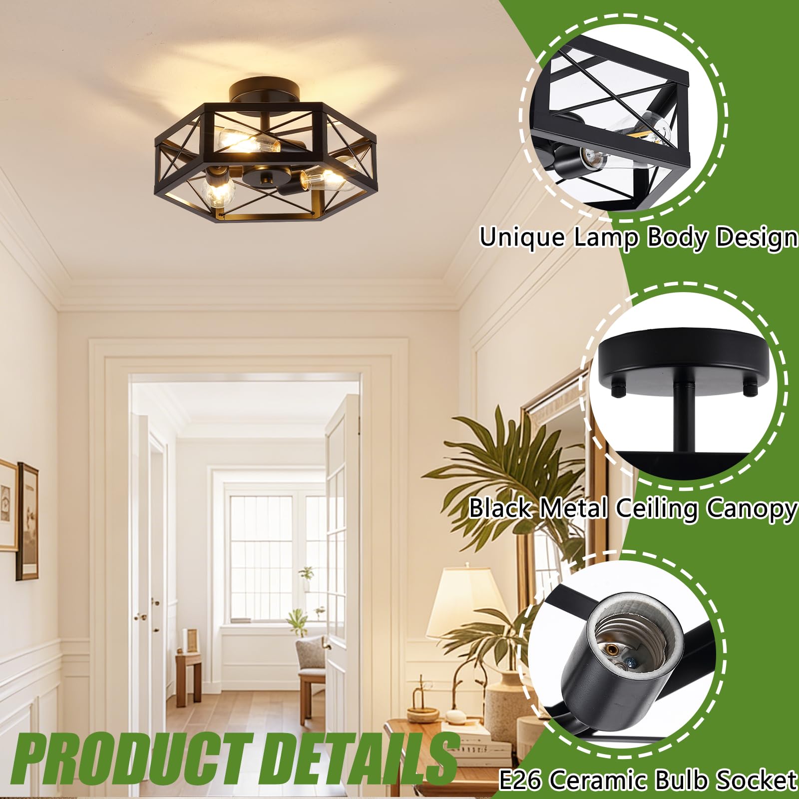 Mikniri dining-room ceiling light provides stylish illumination for gatherings.