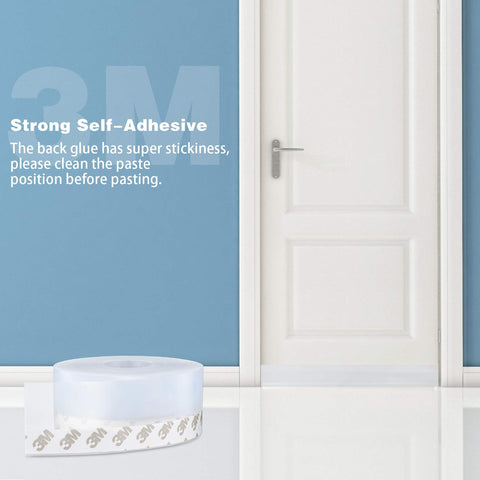 MIKOSI shower door seal edge close-up creating a watertight seal