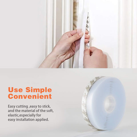 Flexible silicone seal strip offers easy installation without surface damage