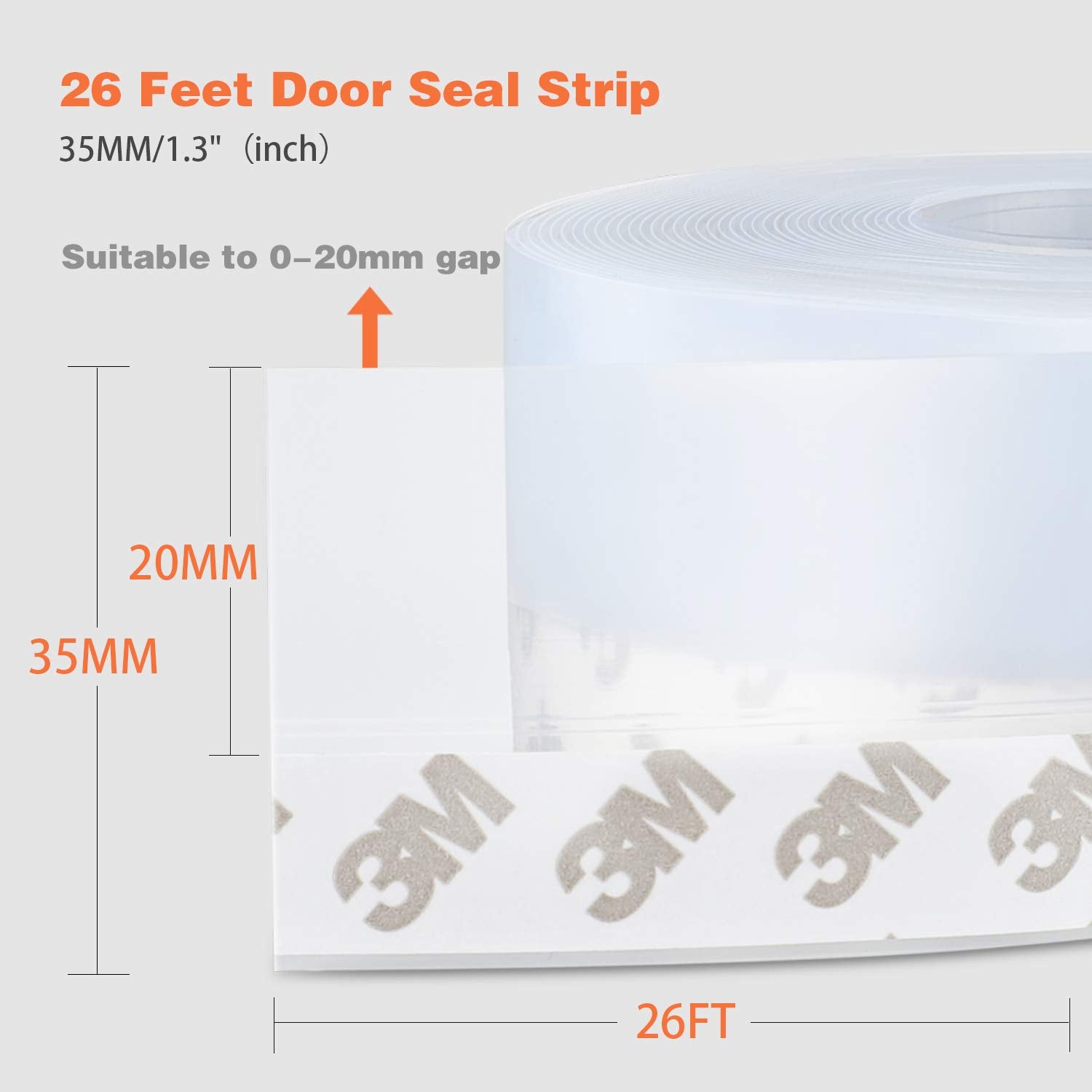 Door and window weatherstrip blocks bugs while reducing drafts