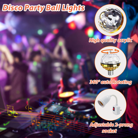 MIKWOAB party lights offer strobe-like effects for dance floors.