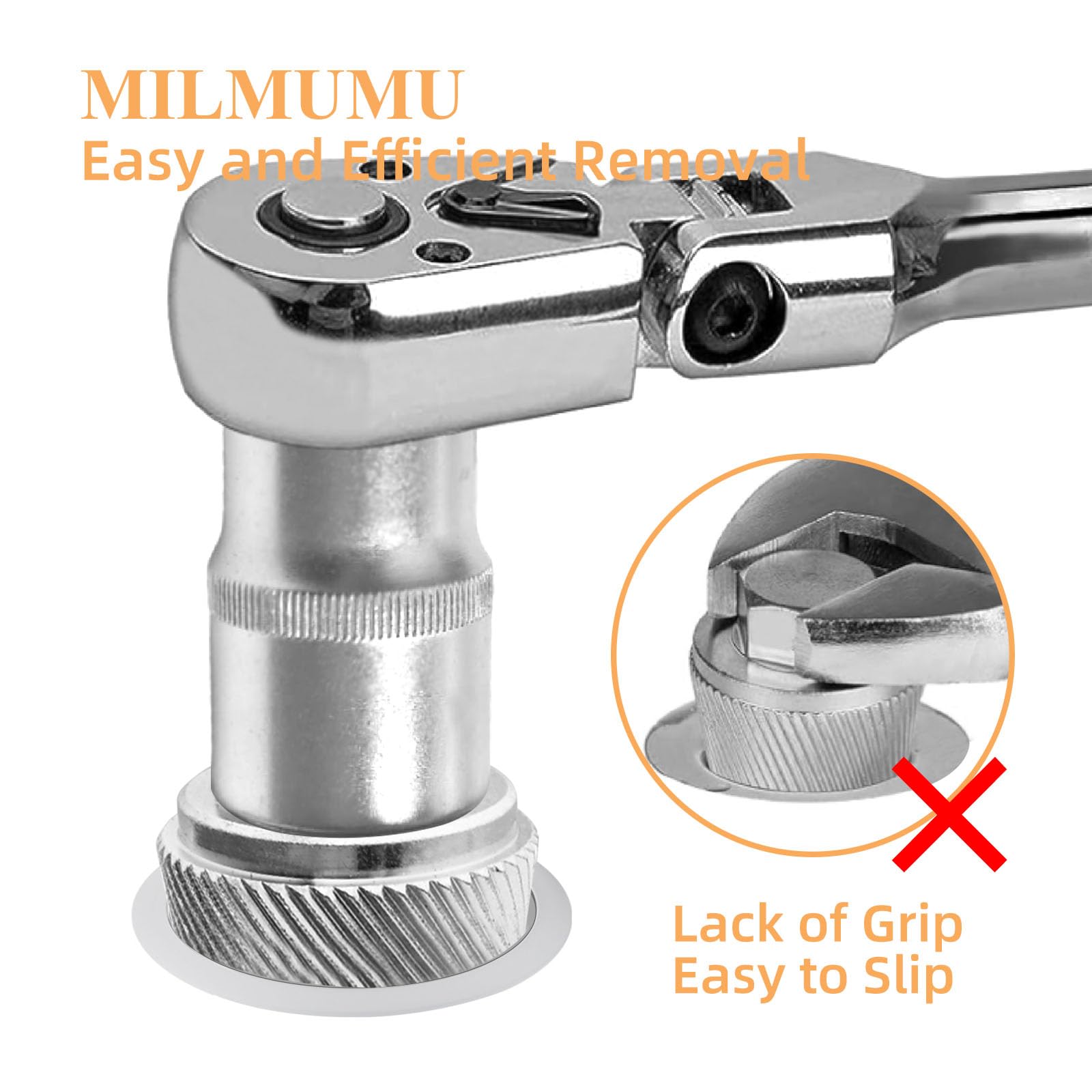 MILMUMU hardened steel with gold finish for durability.