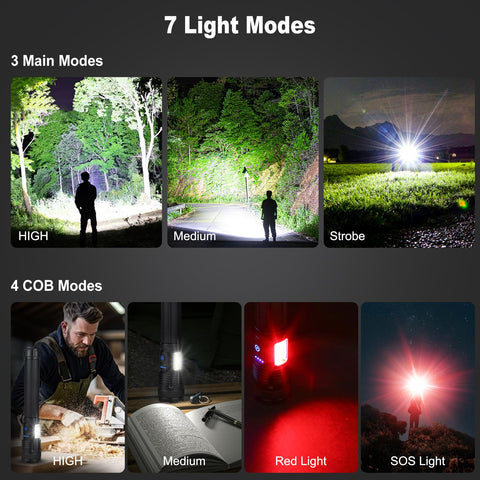 MILAOSHU beam reaches 200 sqm for wide-area lighting.