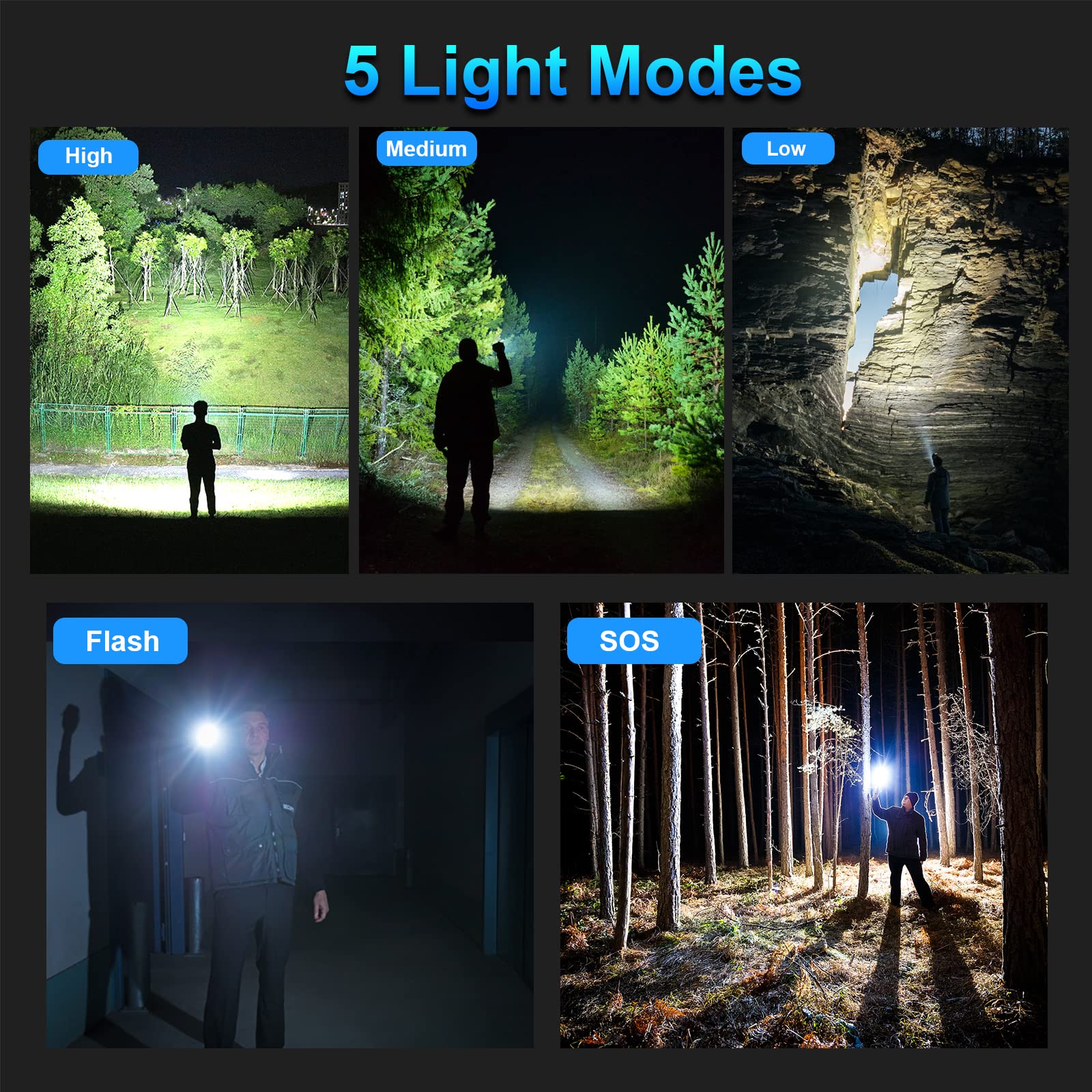 MILAOSHU 1650 feet beam range supports long-distance outdoor visibility.