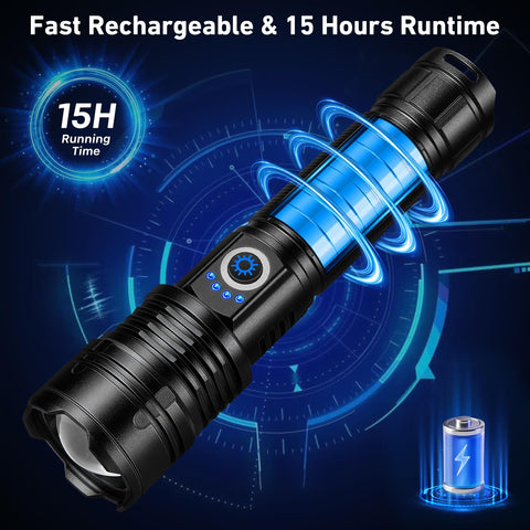 MILAOSHU rechargeable battery indicator shows power level