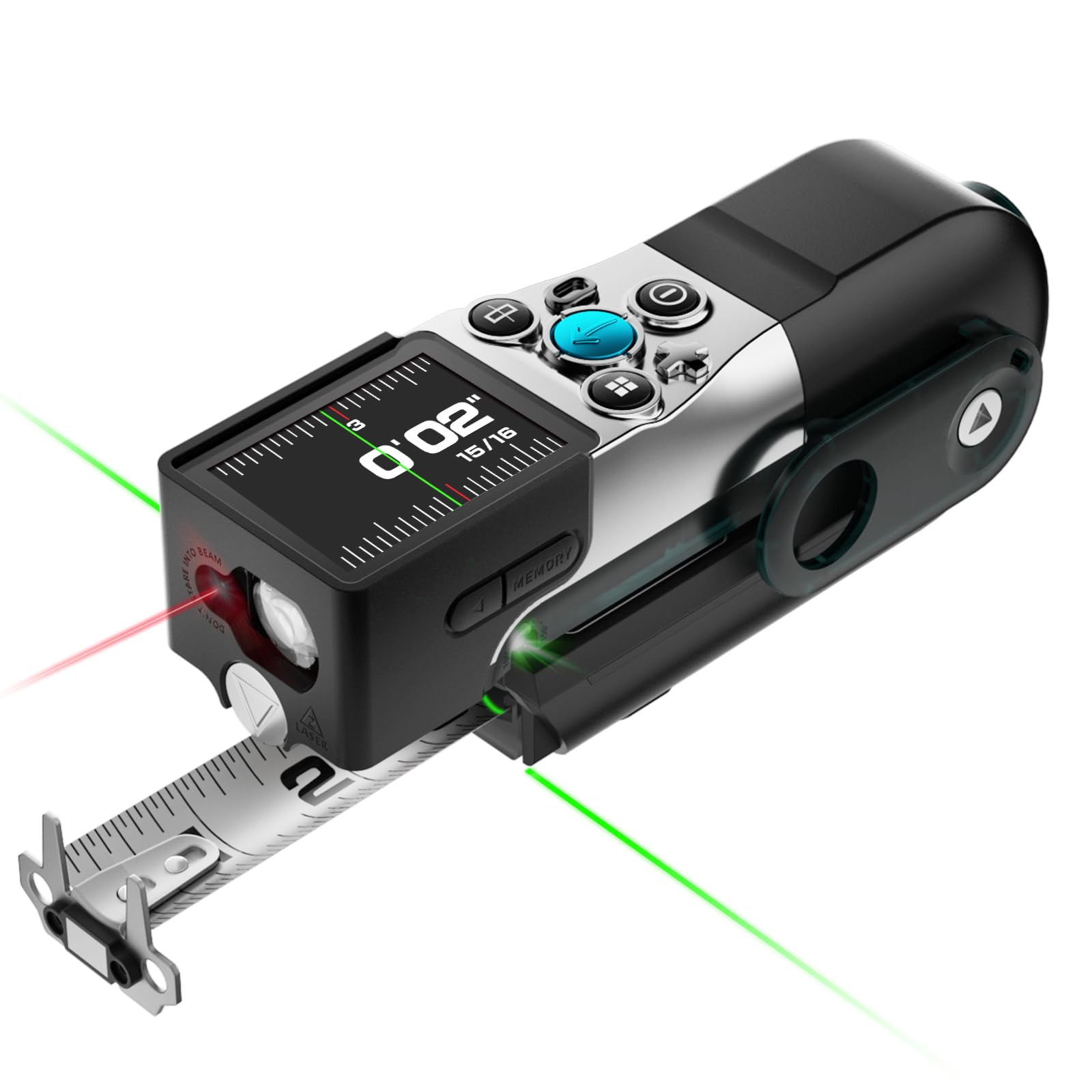 MiLESEEY XTAPE1 digital tape measure with laser for quick measurements.