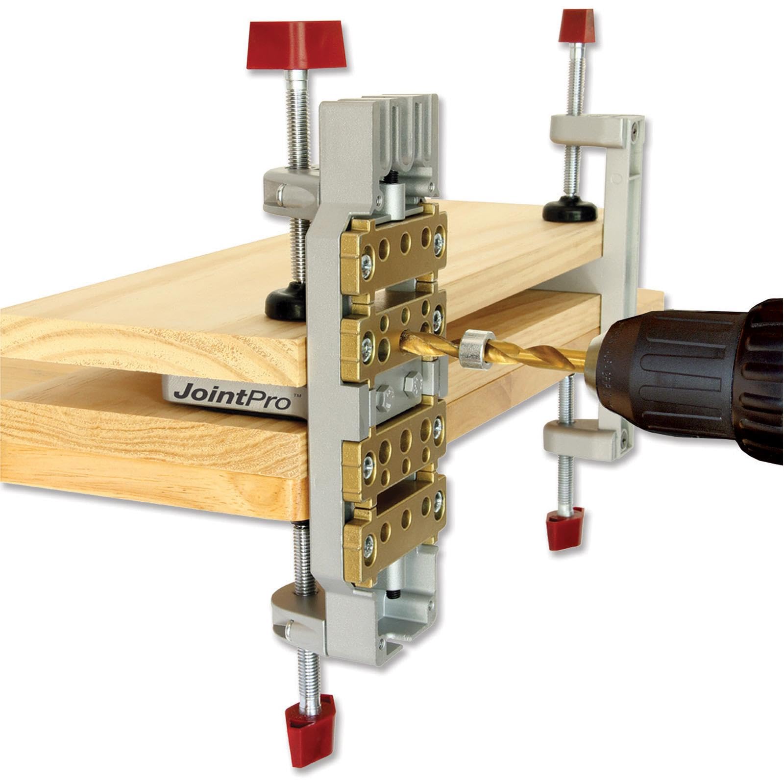 Milescraft Joint Pro features hardened steel bushings for up to six hole setups.