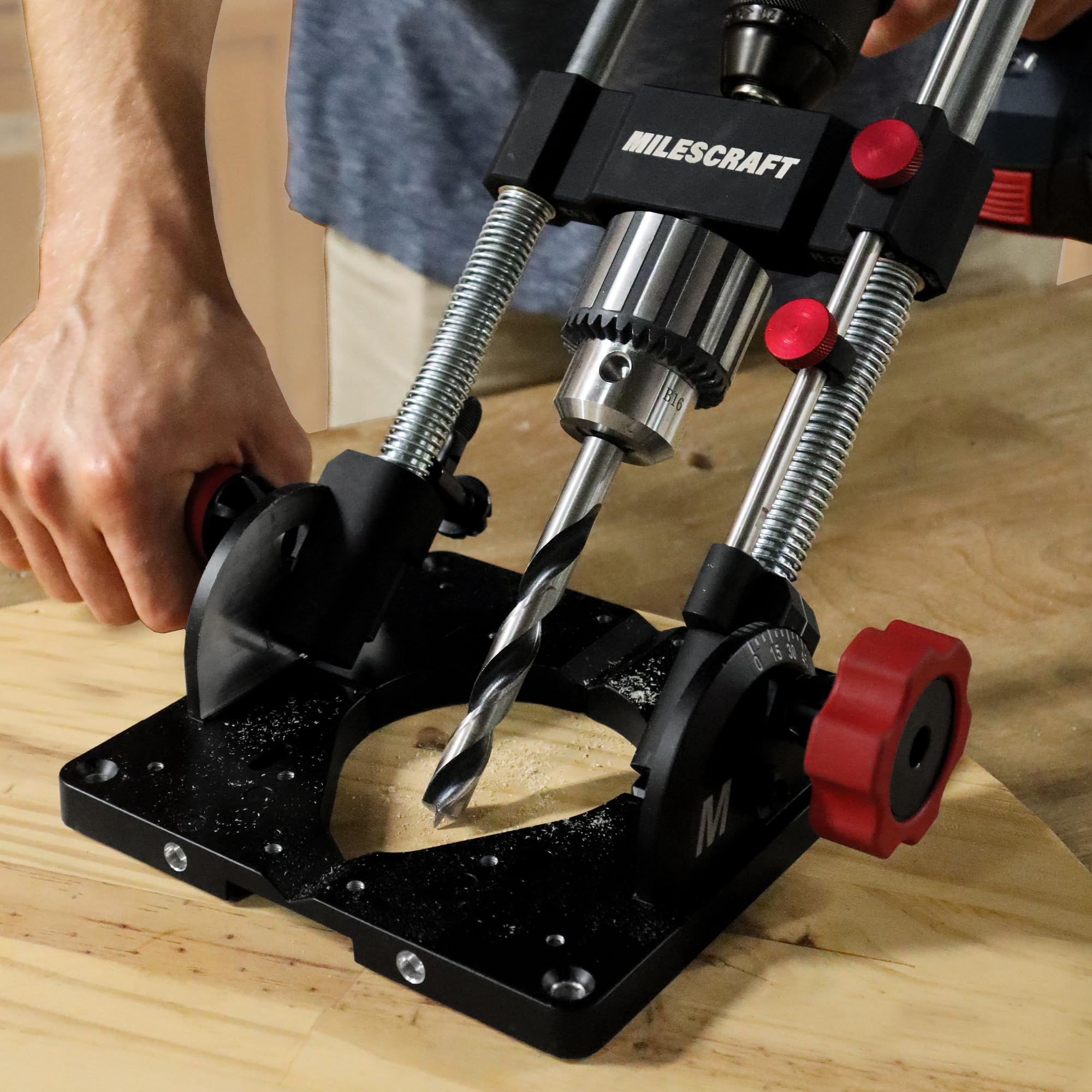 Milescraft DrillMatePro brass bushings provide smoother, tighter drill control