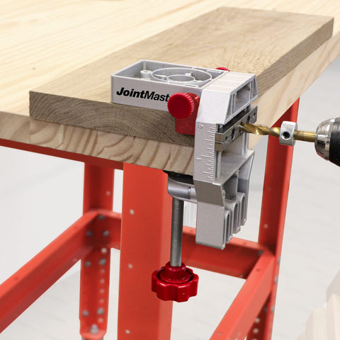 Milescraft Joint Master centering spacers simplify matching dowel positions on boards.