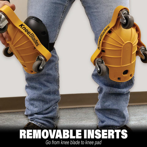 Milescraft KneeBlades one-strap secure fit and easy on/off