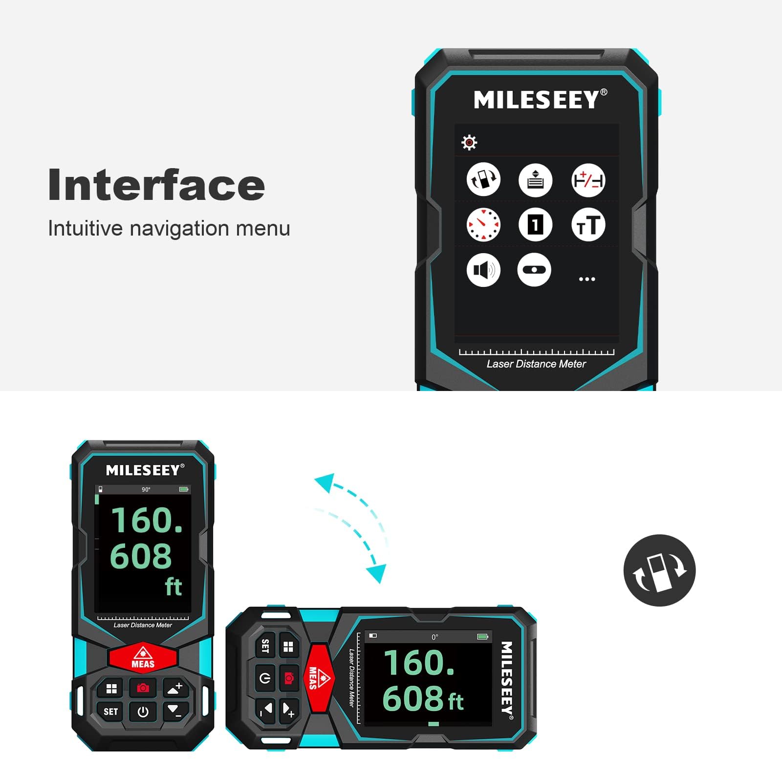 MiLESEEY rechargeable USB-C battery for extended outdoor use.