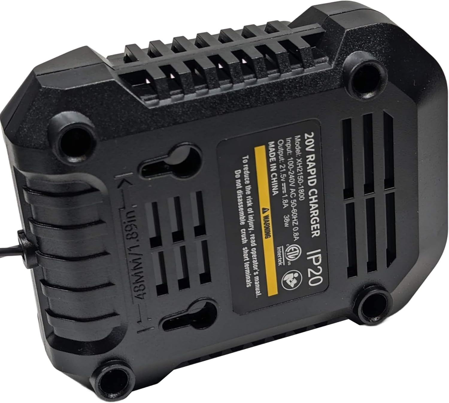 Milestock XH2150-1800 charger cable connectors enabling quick plug-in.