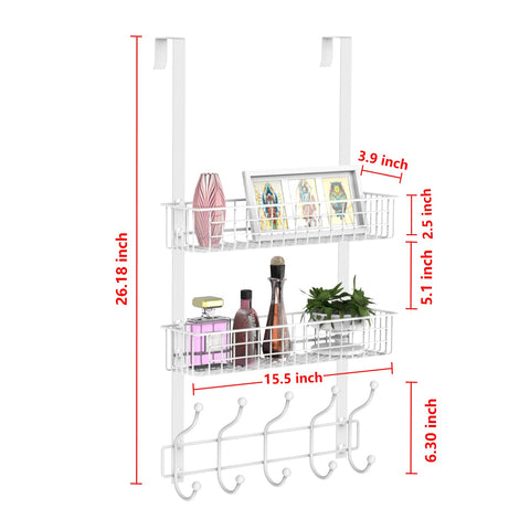 MILIJIA five-hook design keeps coats, bags, and towels neatly accessible.