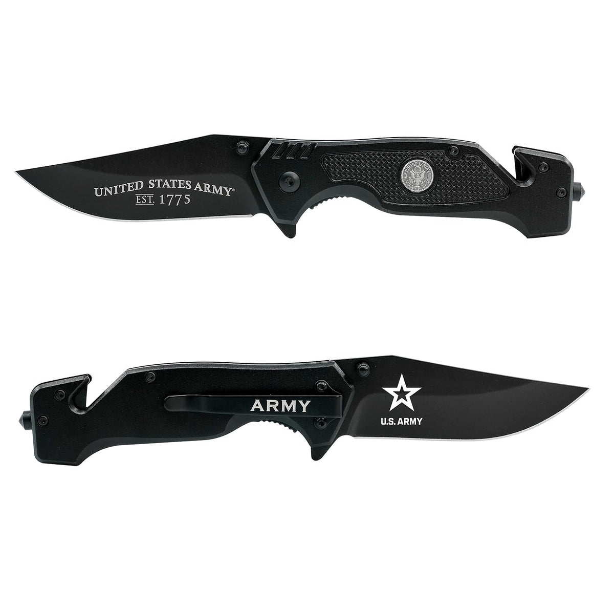 Military Gift Shop US Army Folding Elite knife blade open for quick tasks